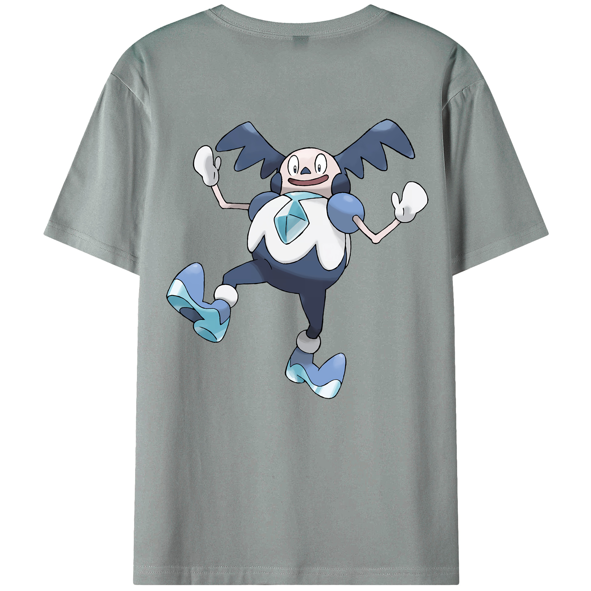 （画像用） ポケットモンスター Pokémon 綿100％ メンズ半袖Tシャツ（バックプリント） 通気性